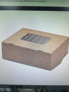 Кор бум FOOD TO GO с окном 100*80*35  300мл  (100/300) 411-011