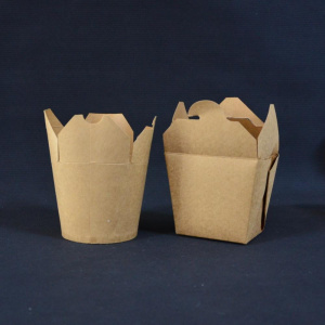 Кор бум WOK 700мл белый круглое дно (48/432)