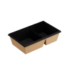 Кор бум ONECLICK   800мл BLACK ДВУХСЕКЦИОННЫЙ 120*200/100*180/55 (50/300) аналог OPSALAD
