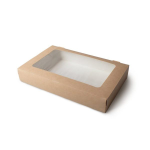 Кор бум FOOD TO GO с окном 100*80*35  300мл  (100/300) 411-011